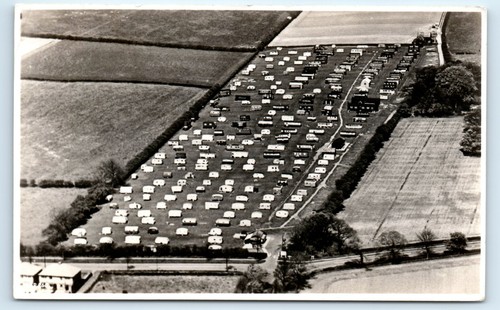Postcard holiday camp aerial - postcard,
