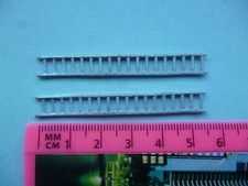 Model Boat White Metal Ladders 55mmx7mm One Pair.Quality Like Robbe Graupner..