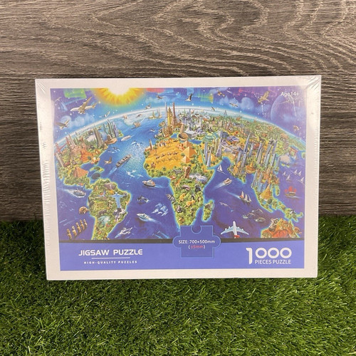 1000 piece world map jigsaw - 1000,