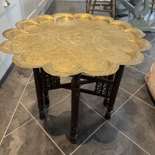 Antique Moroccan Traditional Brass Decorative Table Centrepiece