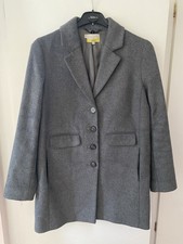 NW3 @ Hobbs Grey Wool Overcoat UK 10