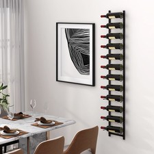 Wall Mounted Wine Rack Hanging Wine Display Rack for 12 Bottles