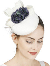 Women's White Retro Pillbox