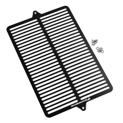 Pyramid matte black radiator - black,
