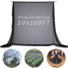 Black Mosquito Netting 10x100