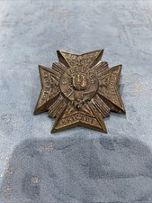 Original Queens Edinburgh Rifle Brigade Cap Badge 