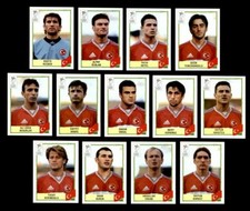 Panini Euro 2000 - Turkey Team x 13 Stickers