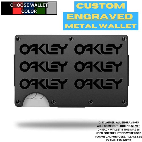 Oakley logo laser engraved - oakley,