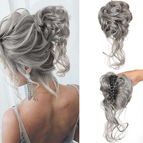 Messy bun hair piece - bun,
