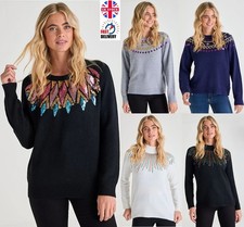 Ladies Womens Jumper Christmas