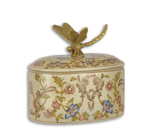 Bronze mounted porcelain - bronze,