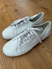 Superga White Leather Trainers