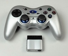 Logicool Cordless/Wireless Controller Silver for PS2 + receiver