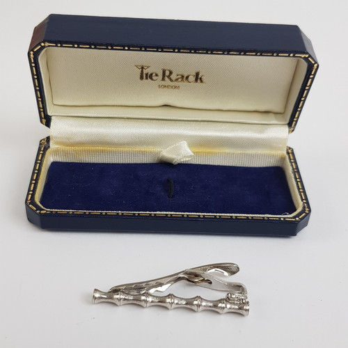 Tie rack london silver tone - london,