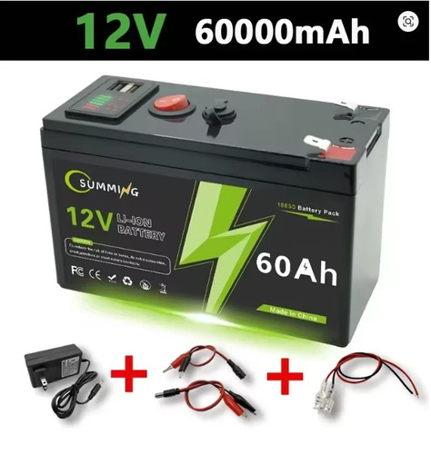 Lifepo4 12v60ah rechargeable - lifepo4,
