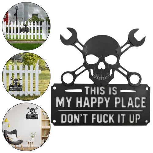 Funny metal wall - metal, sign