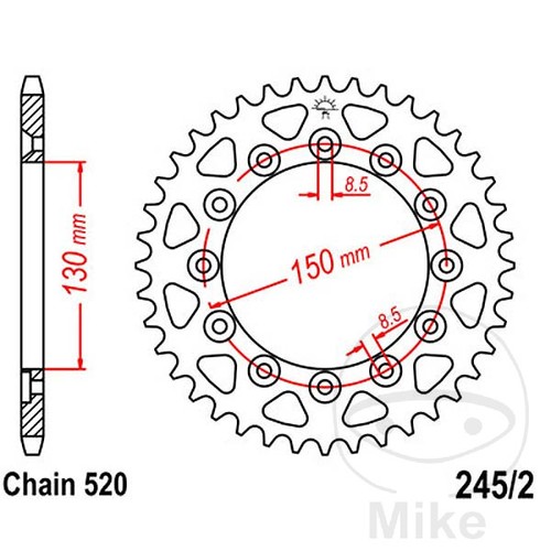 Sprockets transmission - jt,