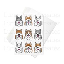 Japanese Akita Inu card