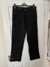 Mens Tom Wolfe Black Jeans