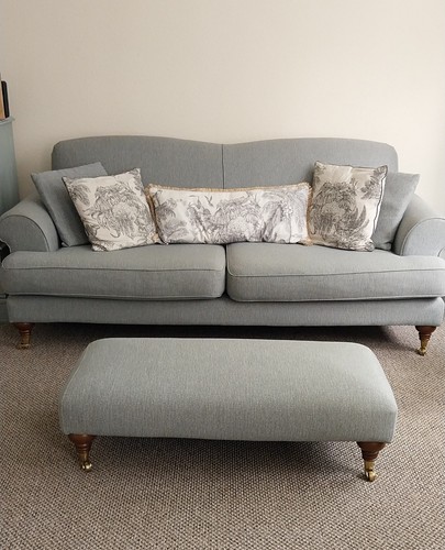 Seater sofa and - sofa, footstool
