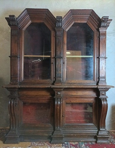 Empire style bookcase - in, solid