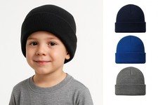 Black Kids Knitted Wooly