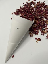 25x Wedding Confetti Cones