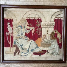 Rare Antique Silk & Gold