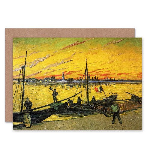 Vincent van gogh coal barges - van,