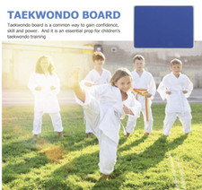 Wooden Taekwondo Kicking Breaking Boards Karate Breaking Board Blue