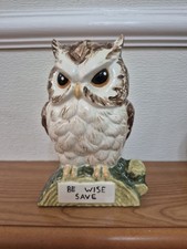 Vintage Ceramic Owl Money Box