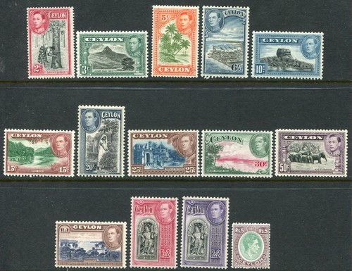 Ceylon 1938 basic set 14 - basic, of