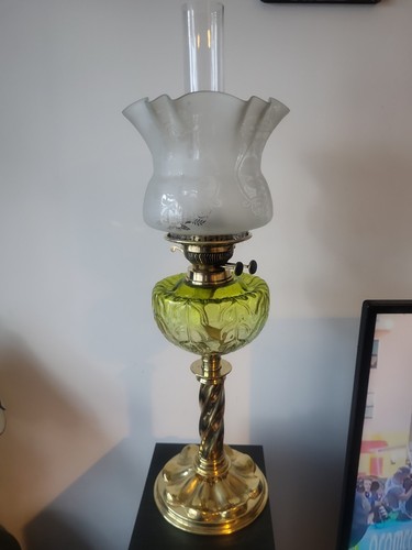 Antique victorian oil lamp - antique,