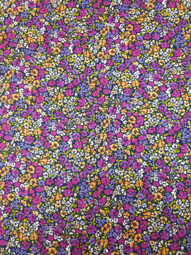 Magenta orange ditsy - magenta/orange, floral