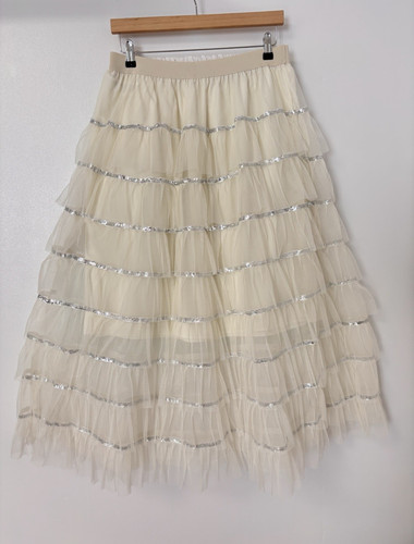 Ivory tulle layered petticoat - tulle,