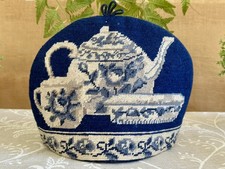 Vintage Needlepoint Tea Cosy