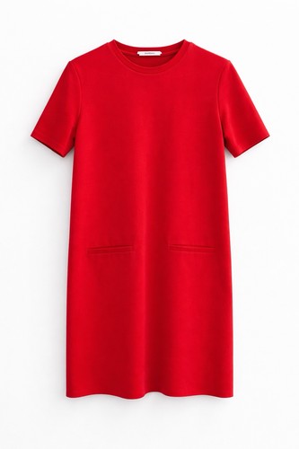 Zara red shift mini dress - red,