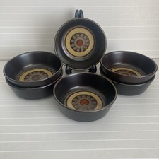 DENBY ARABESQUE RETRO COUPE CEREAL BOWL X6