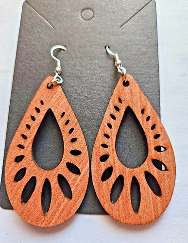 Wooden earrings boho - wooden, boho,