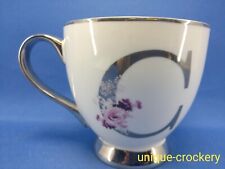 Fox and Ivy Jumbo Cup/Mug - Floral Letter C
