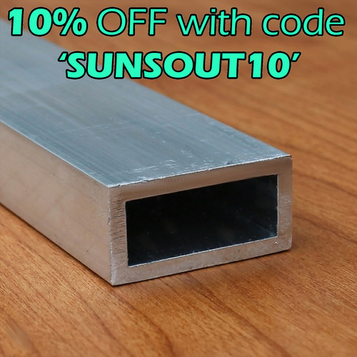 40x20mm aluminium rectangle - 40x20mm aluminium,