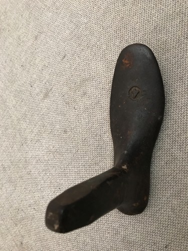 Vintage shoe iron last - iron, heavy