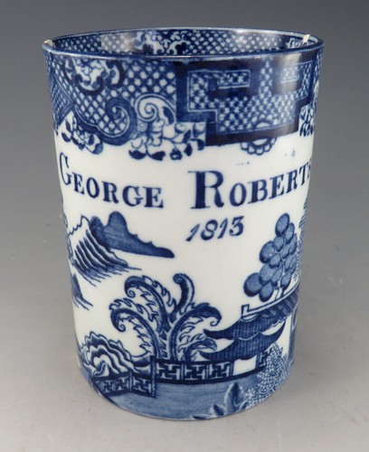 Antique pottery pearlware blue - antique,
