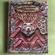 Dungeons & Dragons Monster Manual 2000 Core Rulebook III 3E 3.0 D&D 1st printing