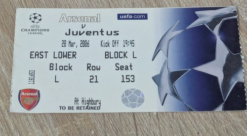Ticket 2006 uefa champions - ticket,