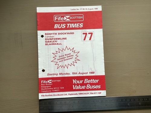 Fife scottish bus group - bus, route