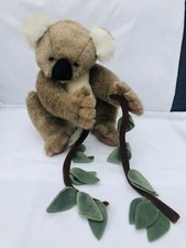 Large Folkmanis Full Bodied Koala Bear Hand Puppet With Eucalyptus Plush Toy