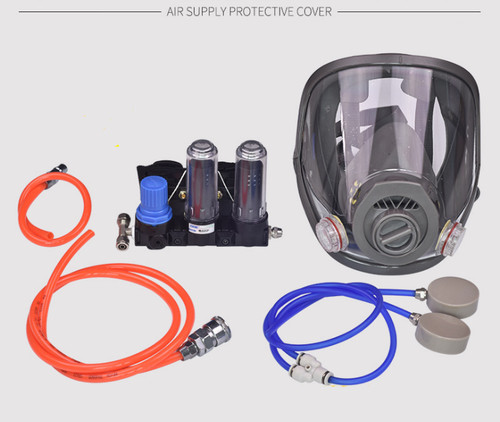 Full face gas mask flow - face,