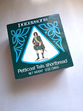 Vintage Patersons petticoat tails metal shortbread tin