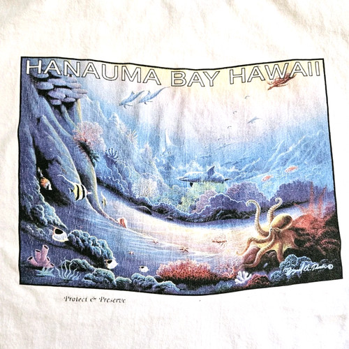 Vintage 90s hawaii hanauma - hawaii, bay